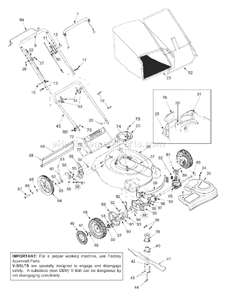 Page A Diagram and Parts List for 12A-559K401 2002 Yard Man Lawn Mower